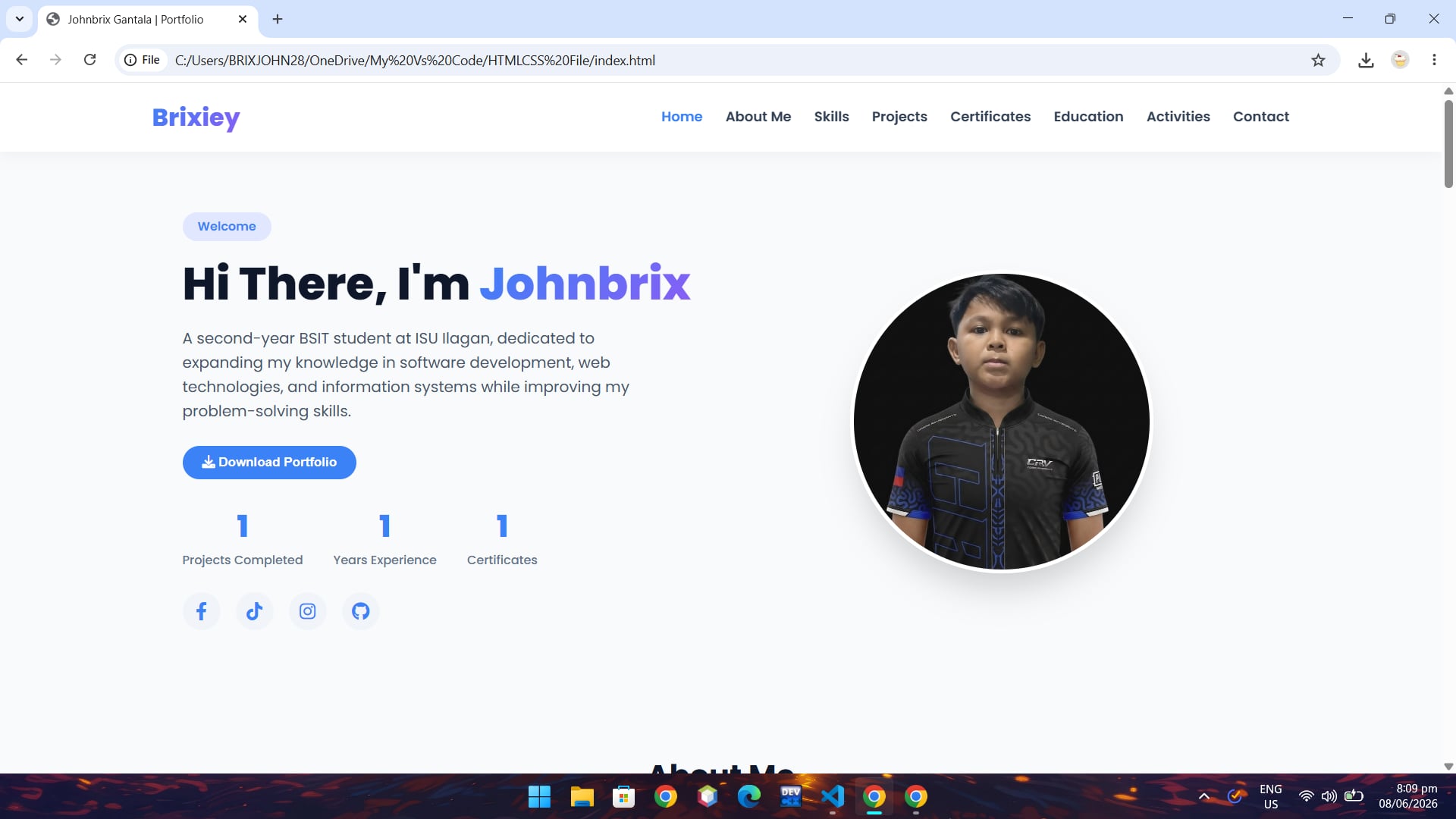 Personal Portfolio Website